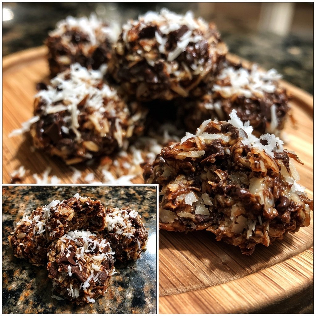 Chocolate Coconut Nut Bites
