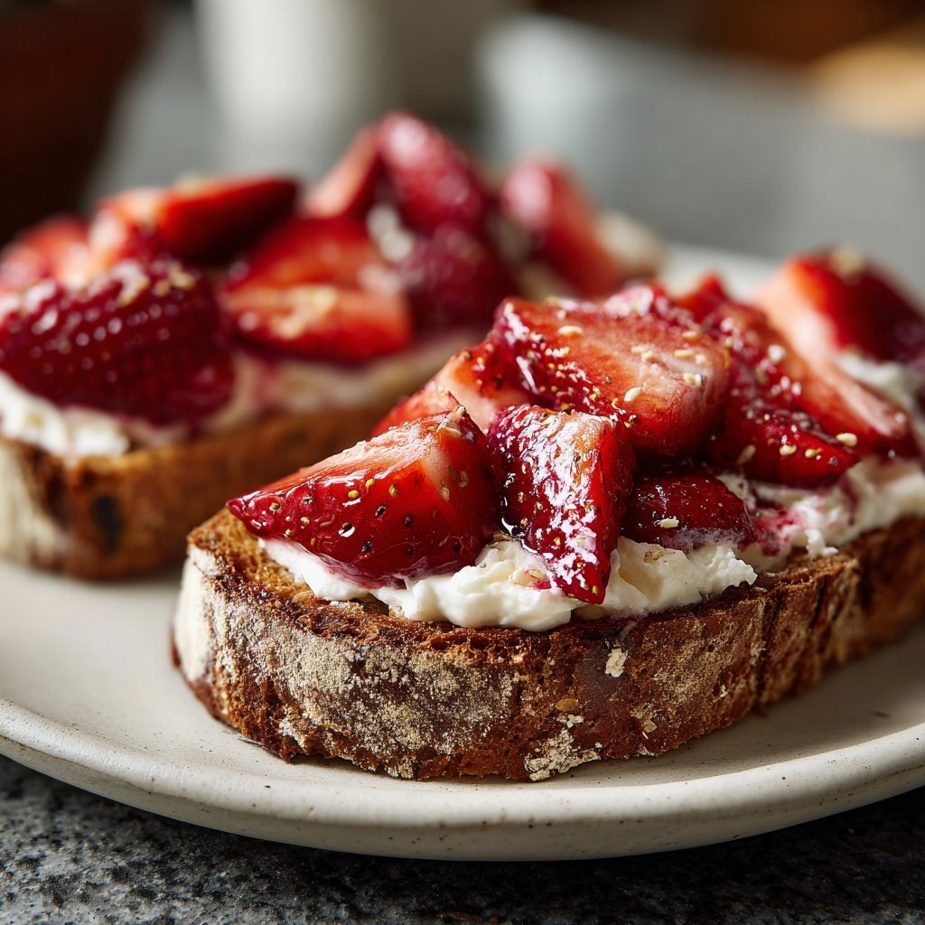 Strawberry Cream Cheese Breakfast Toast