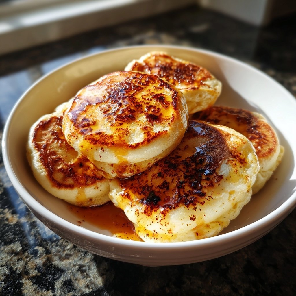 Cottage Cheese Pancakes with Vanilla