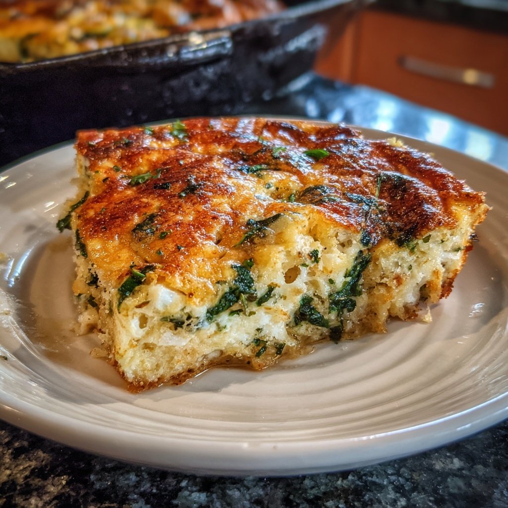 Spring Brunch Egg Casserole With Spinach