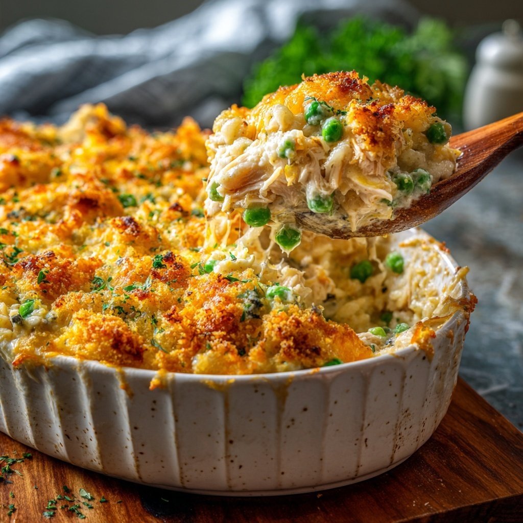 Rotisserie Chicken And Rice Casserole