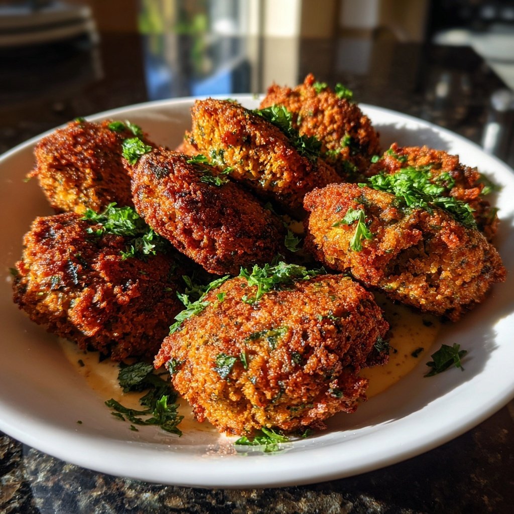 Super Bowl Food Crispy Falafel Nuggets