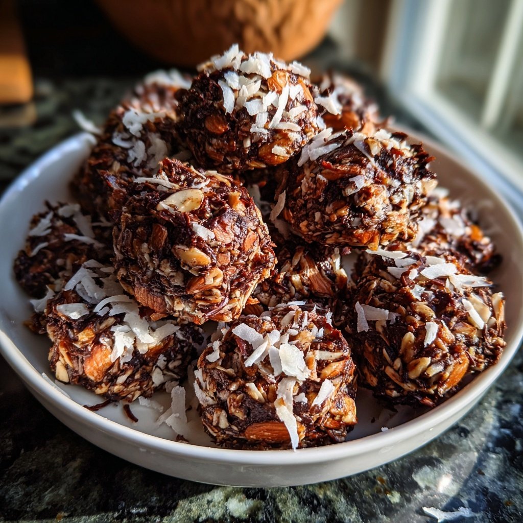 Chocolate Almond Coconut Bites