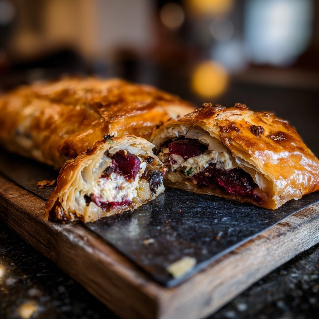 Beet Wellington with Goat Cheese