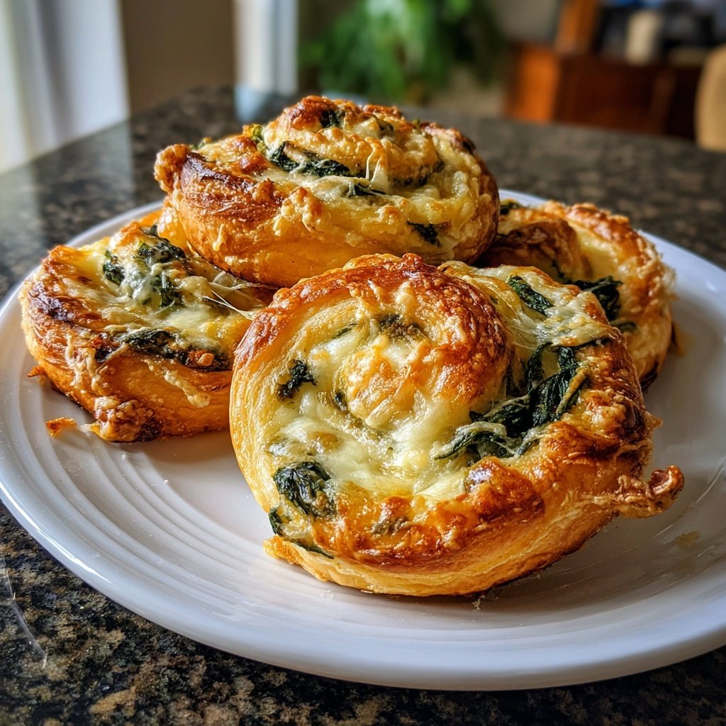 Super Bowl Appetizer Spinach Cheese Pinwheels