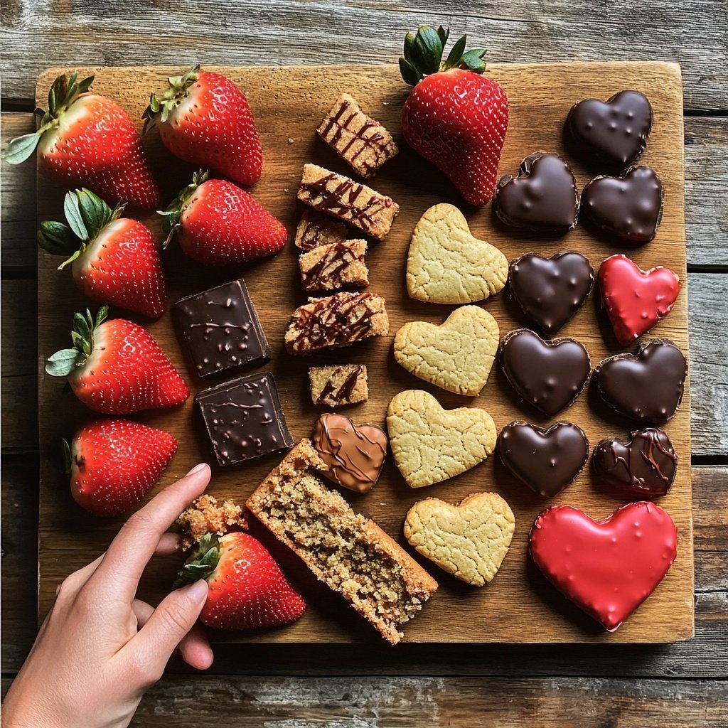 Valentines Charcuterie Board Dessert Style