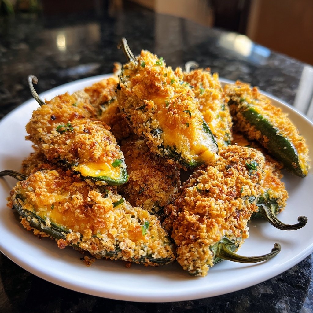 Jalapeno Poppers with Savory Crumb Topping