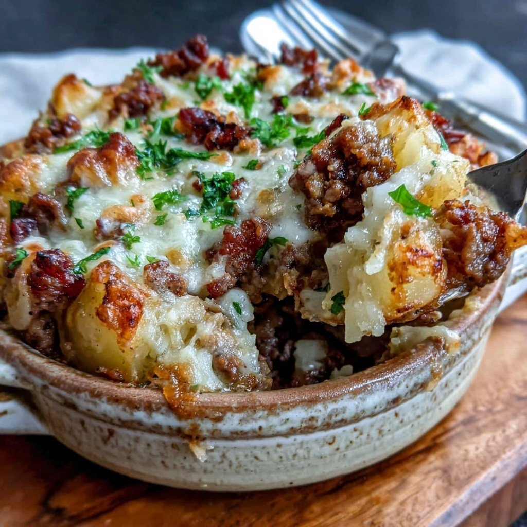 Ground Beef And Potato Bake