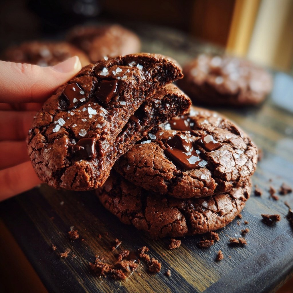 Chewy Brownie Mix Cookies With Chocolate Chips