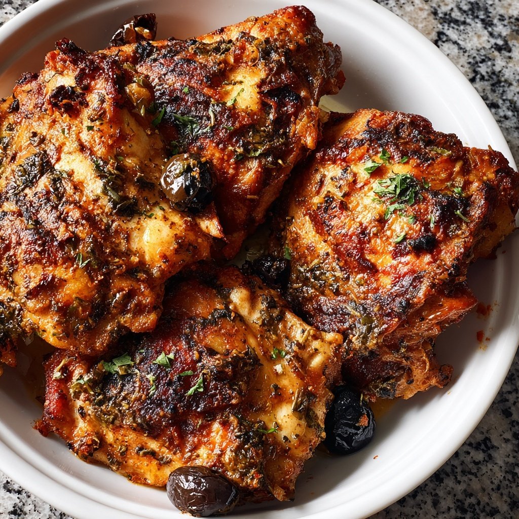 Mediterranean Baked Chicken Thighs
