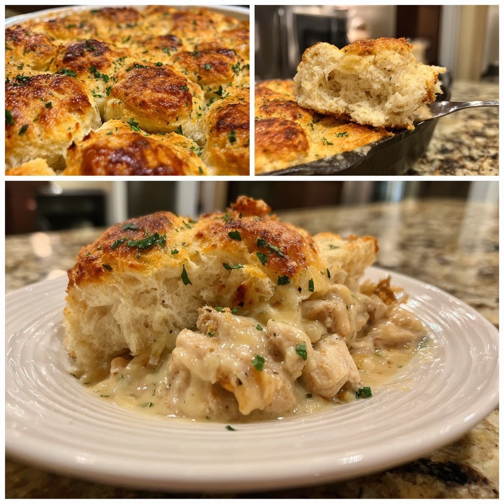 Chicken And Biscuit Casserole