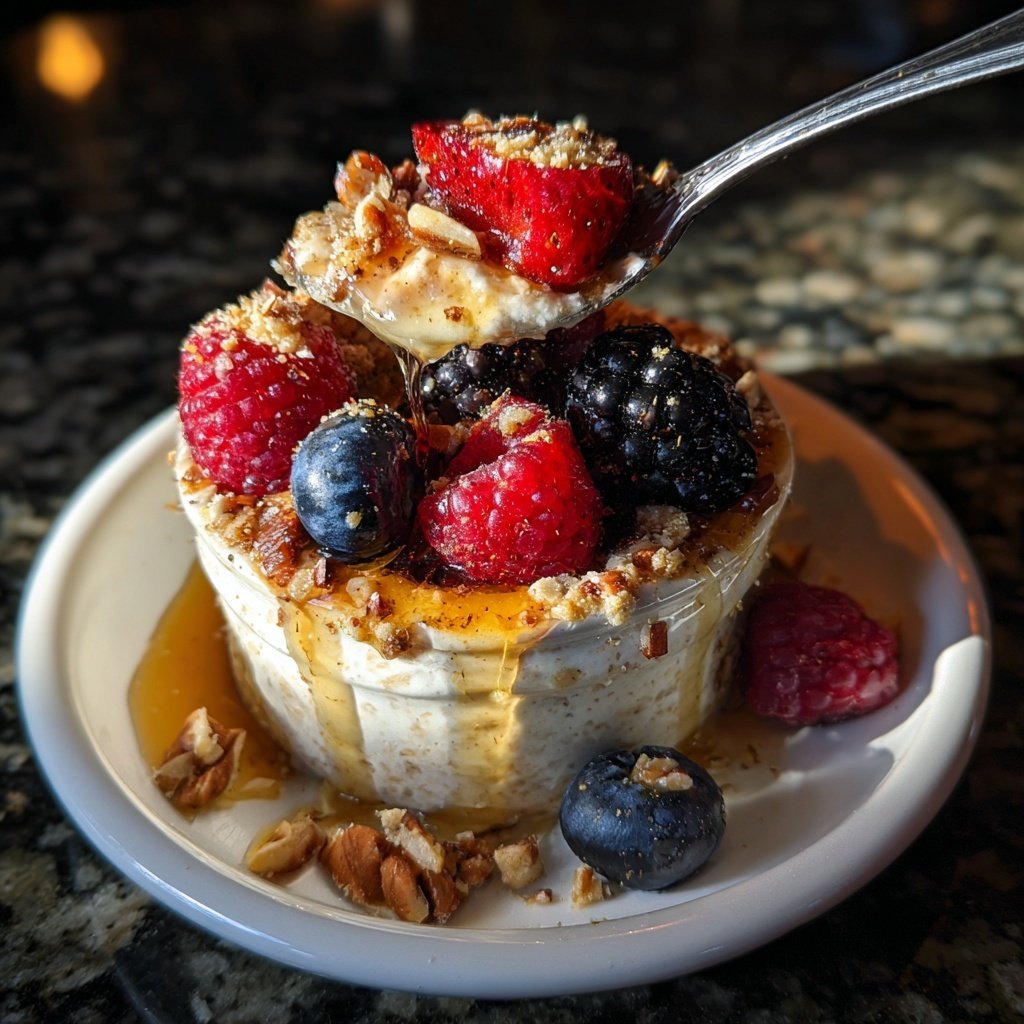 Overnight Oats With Fresh Berries