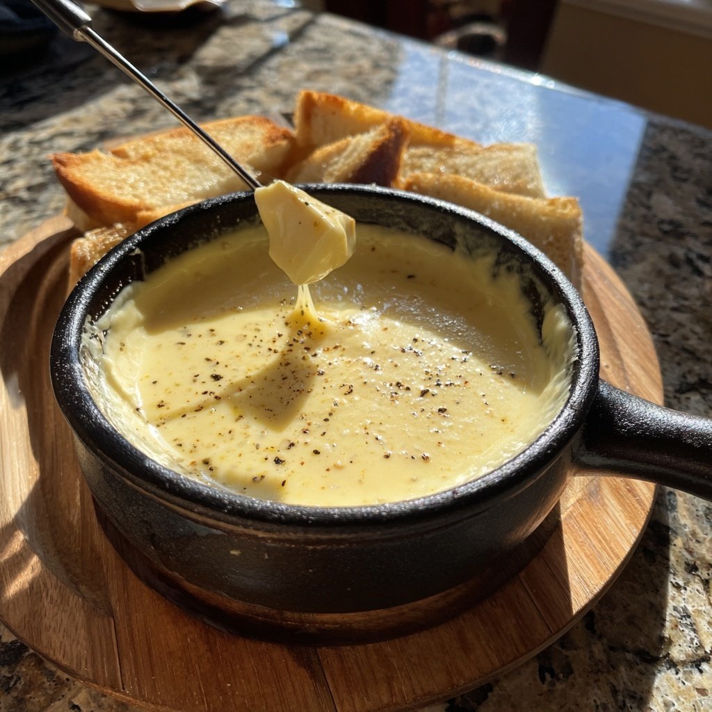 Fondue with Gruyere and Emmental