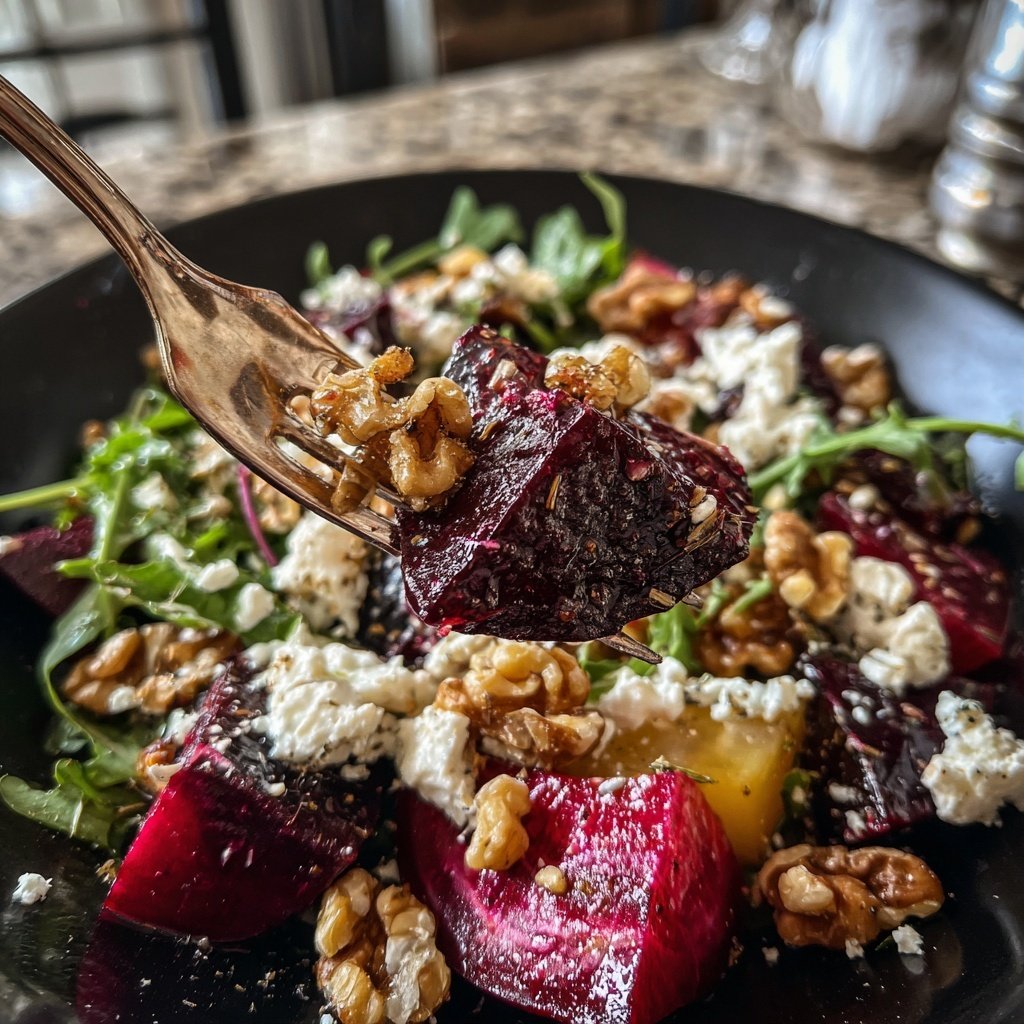 Romantic Roasted Beet and Goat Cheese Salad