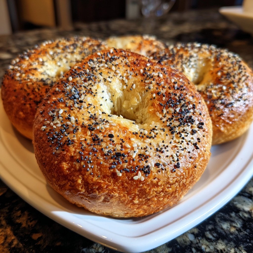 Greek Yogurt Bagels Baked