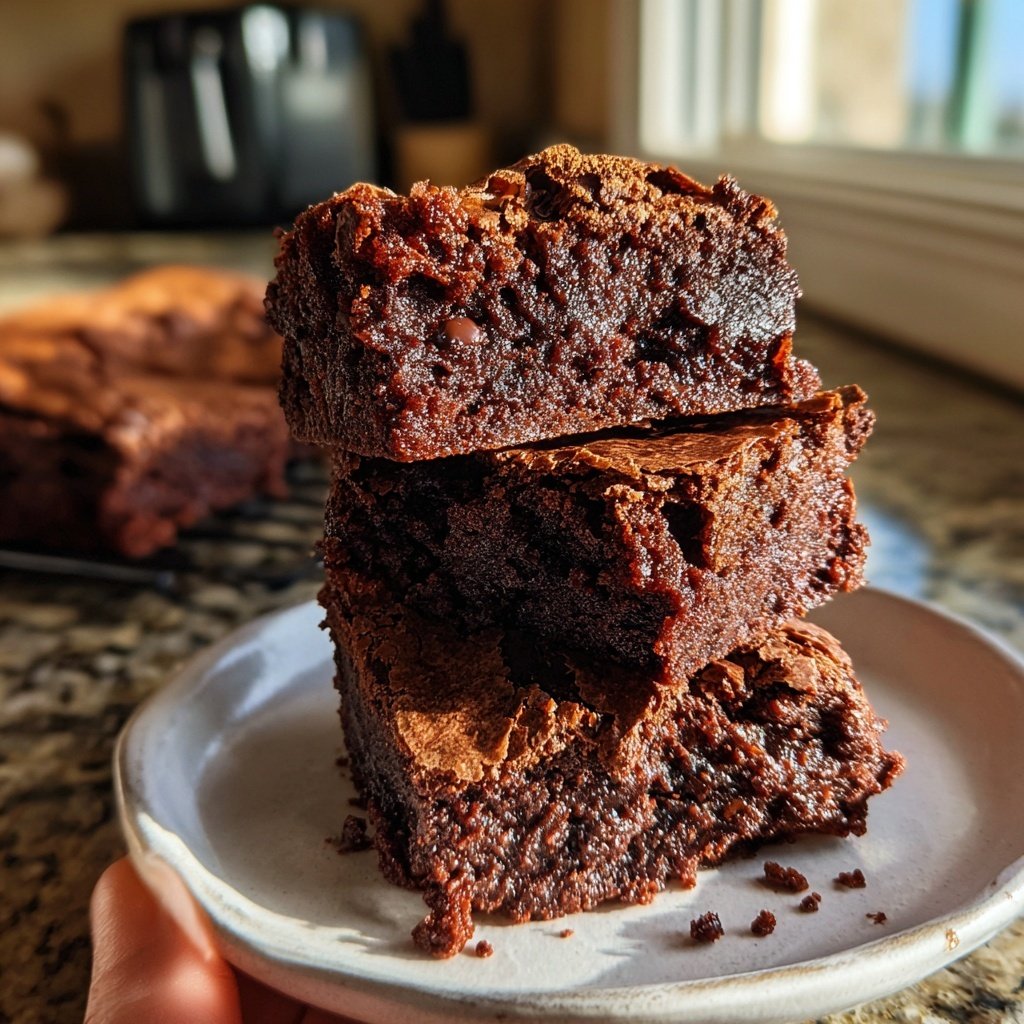 Cottage Cheese Brownies with Cocoa Nibs