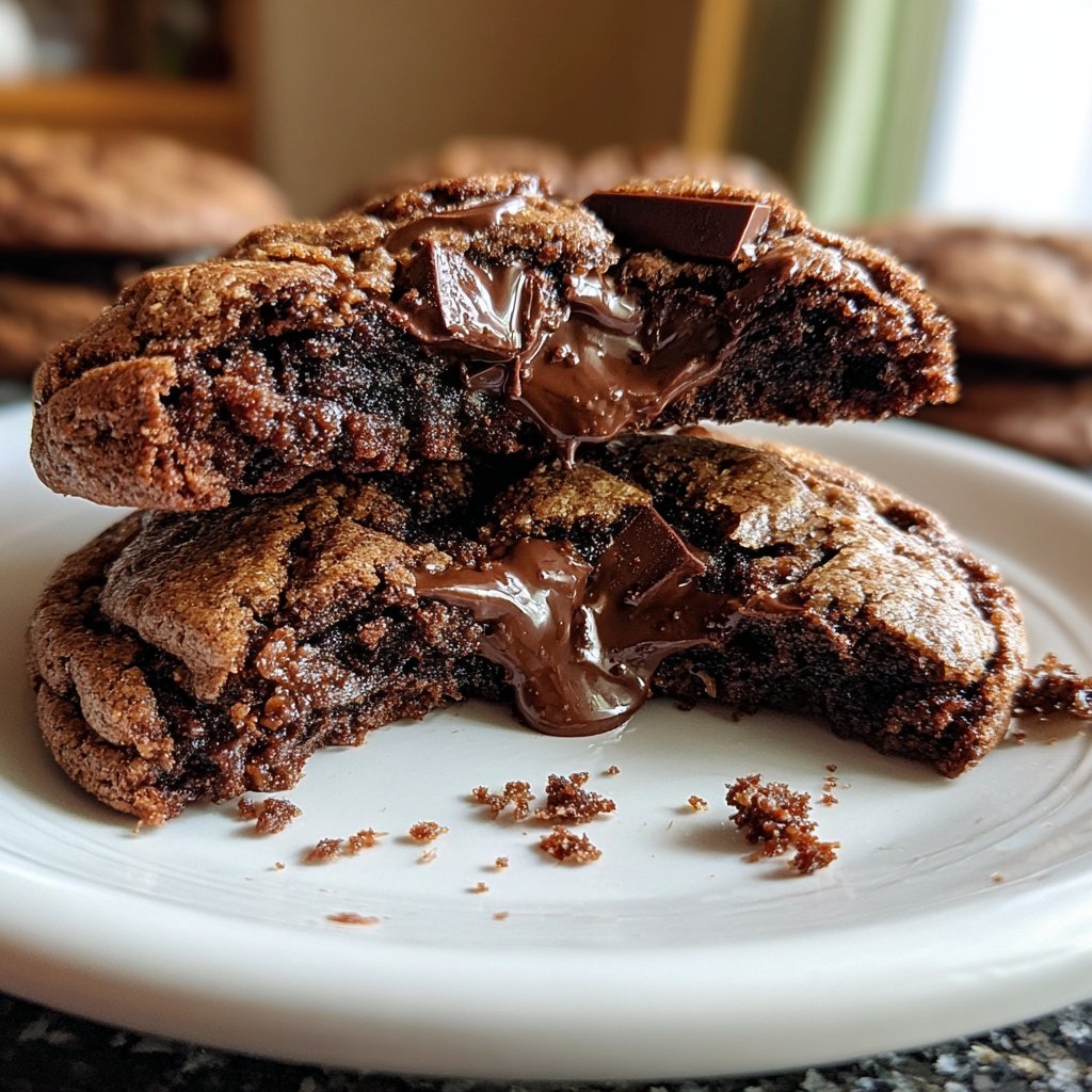 Brownie Mix Double Chocolate Cookies