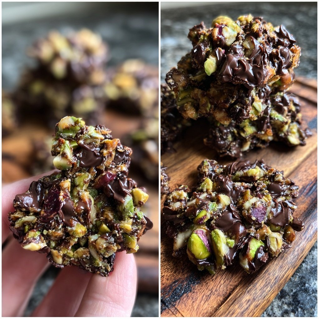 Chocolate Pistachio Snack Clusters