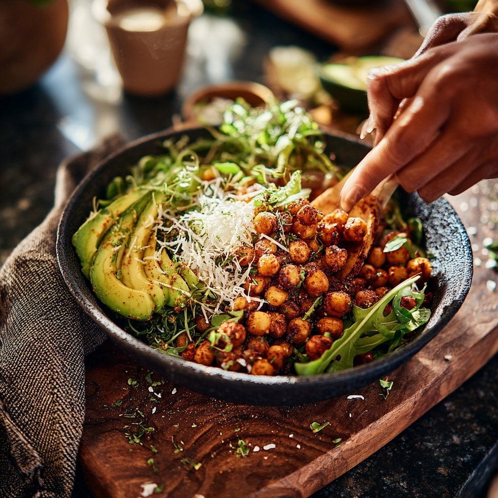 Smoky Roasted Chickpea Bowl