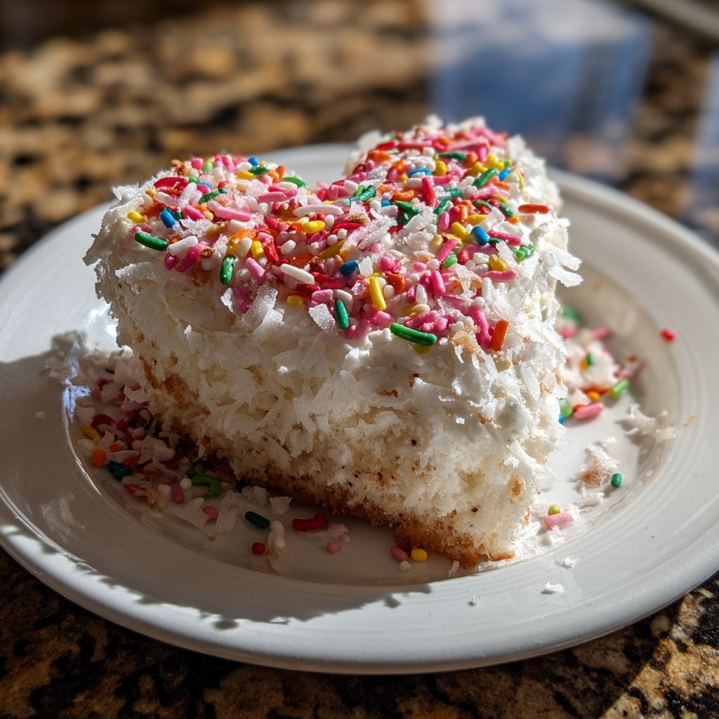 Mini Heart Cake with Coconut Cream