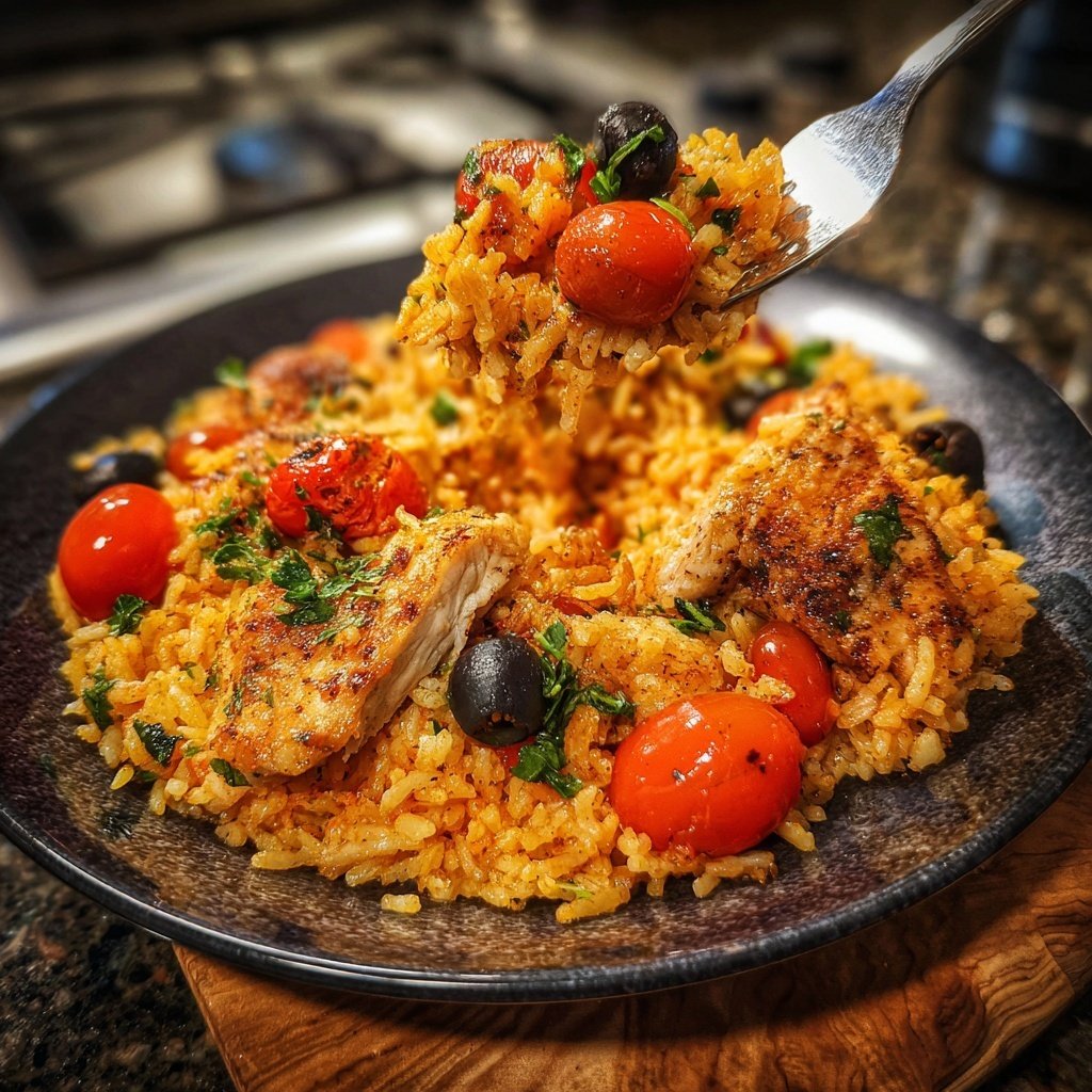 Mediterranean Chicken Rice Plate