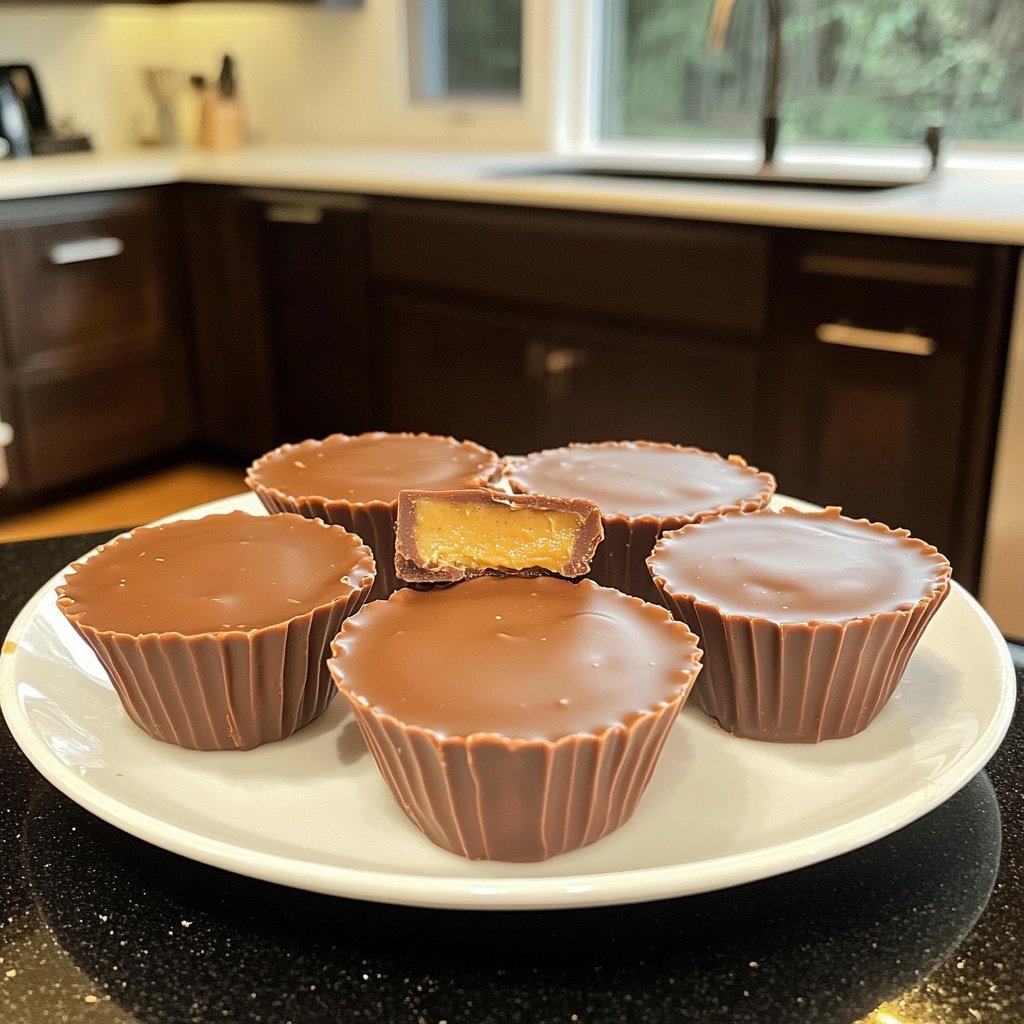 Homemade Peanut Butter Cups with Coconut Oil