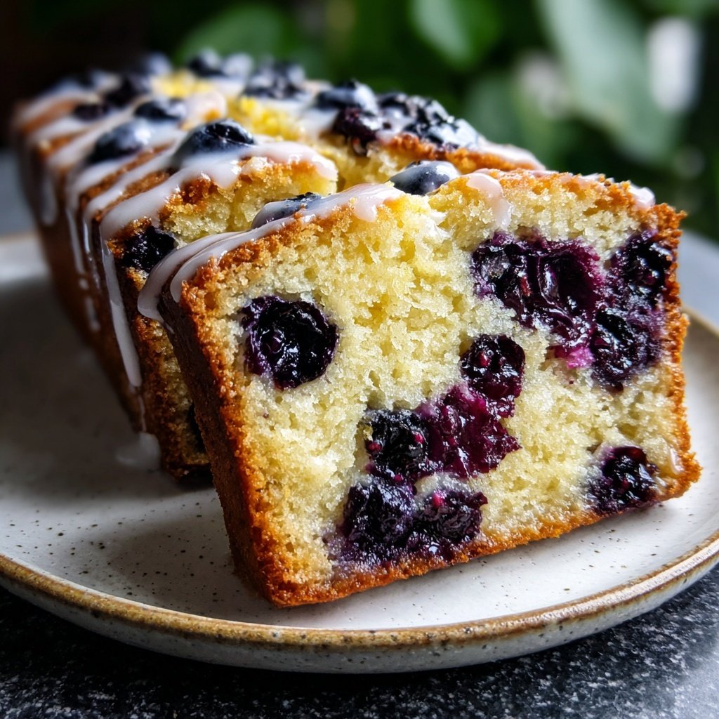 Blueberry Lemon Loaf Cake