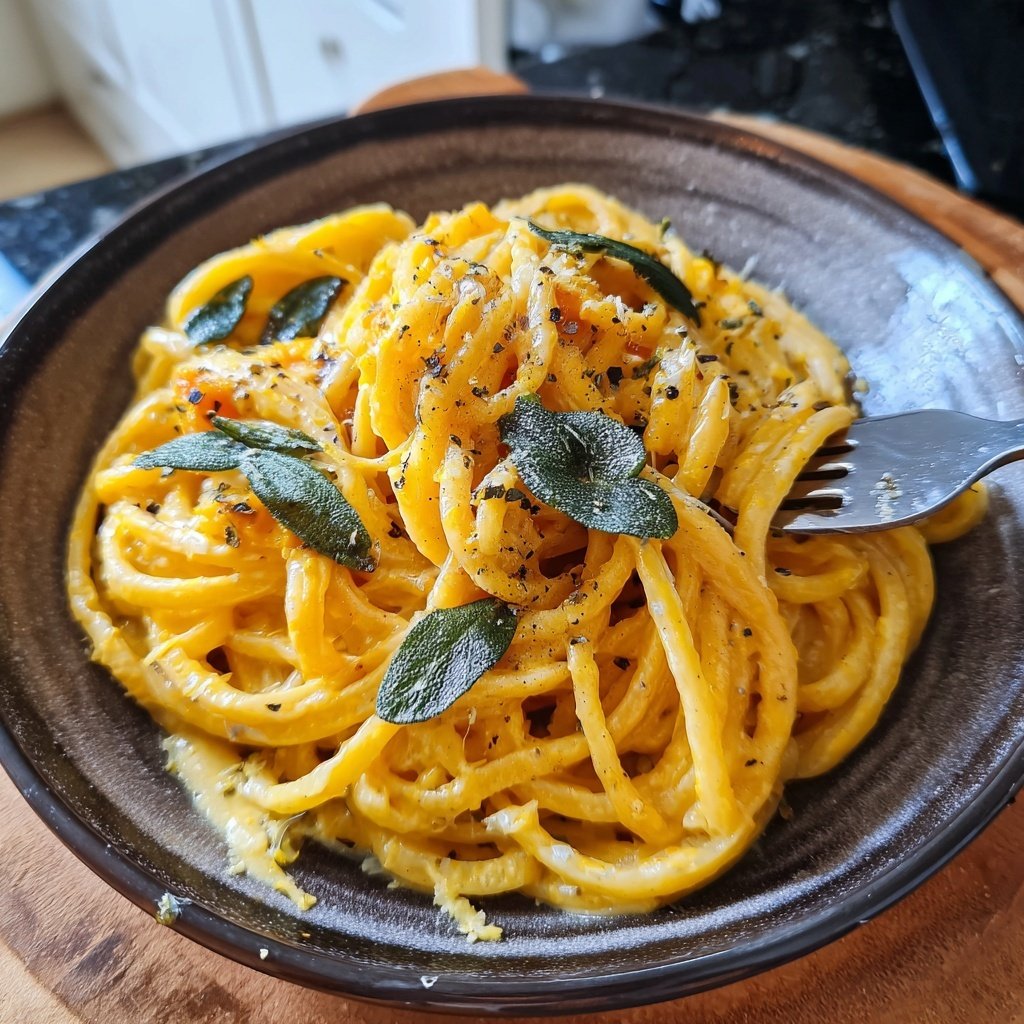 Valentine Dinner Creamy Pumpkin Pasta